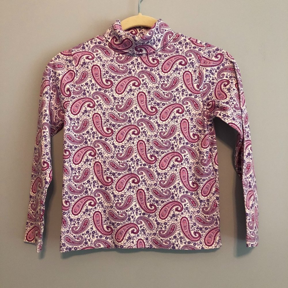 Gymboree Folk Song 7 Lavender Magenta paisley shir